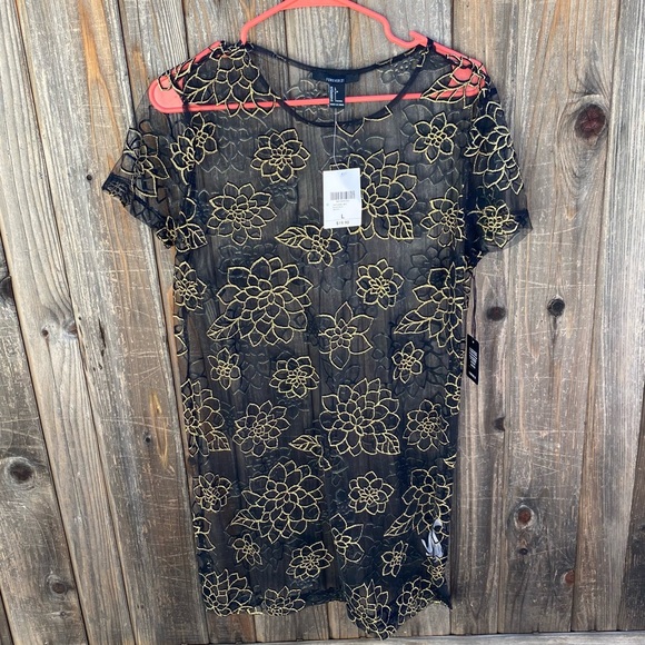 Mesh and Gold dress - Picture 1 of 3